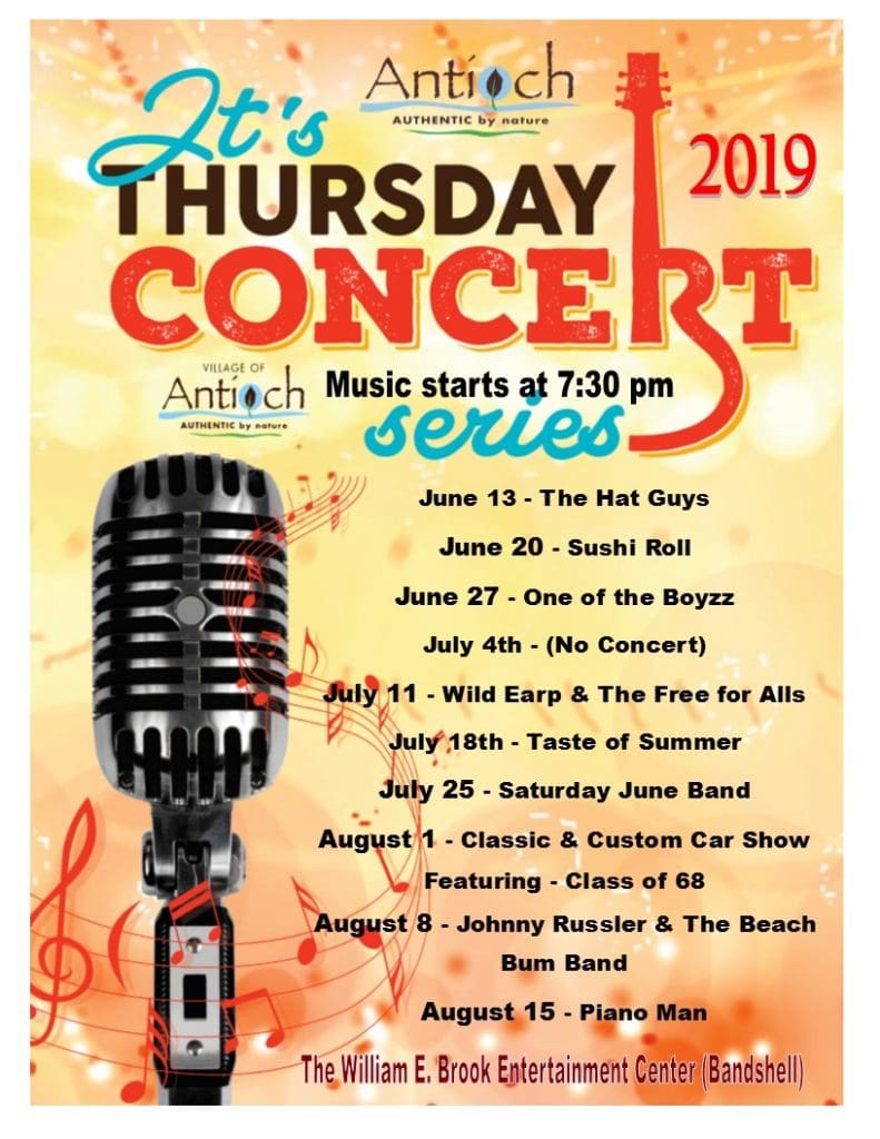 It’s Thursday Concert Series Piano Man Antioch, IL